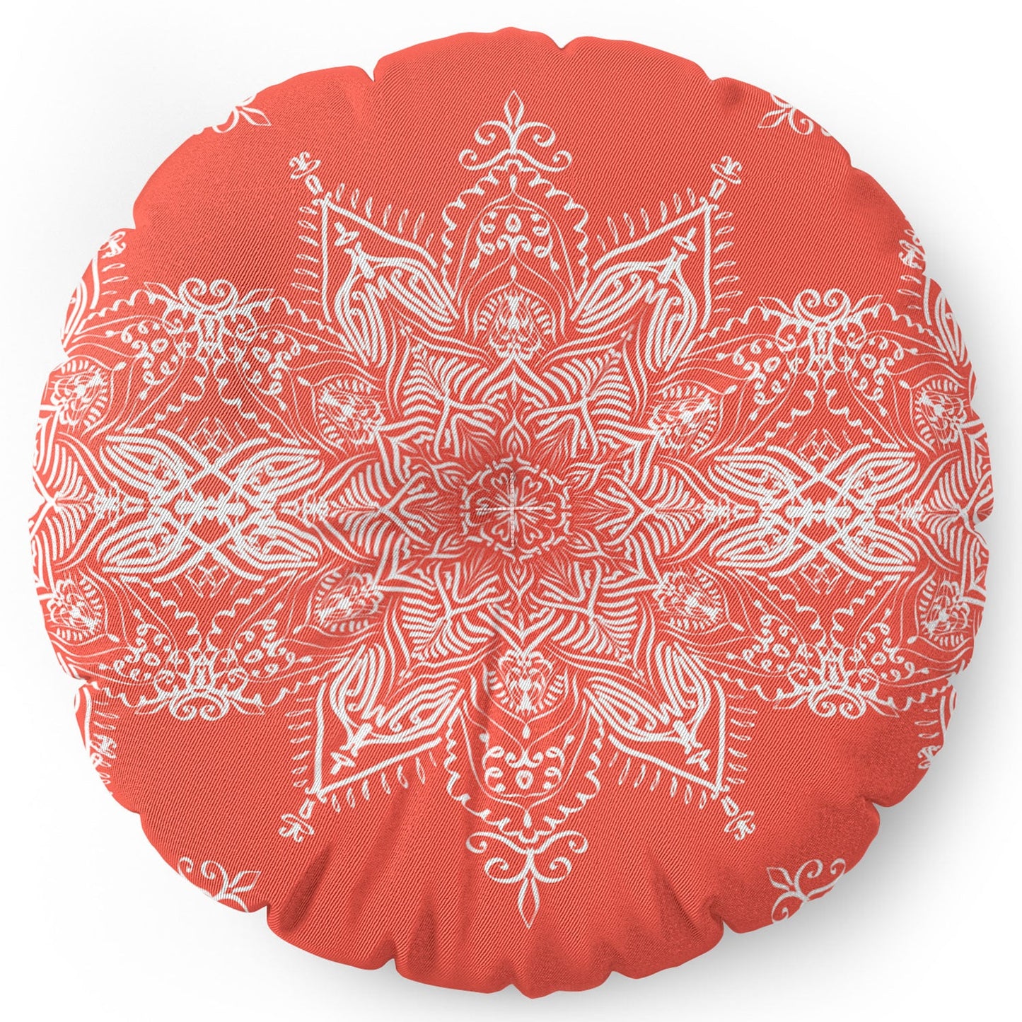 Lisa Argyropoulos Enchanted Soul Coral Floor Pillow Round