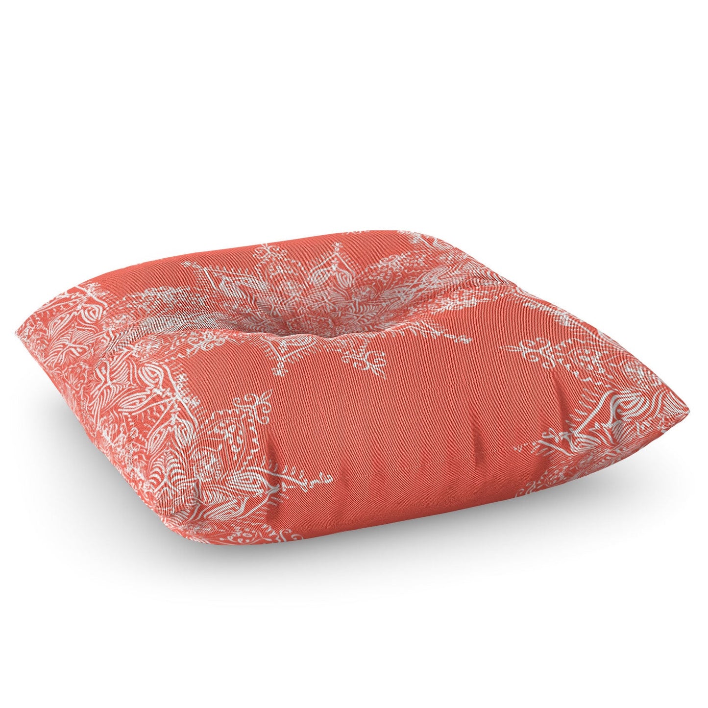 Lisa Argyropoulos Enchanted Soul Coral Floor Pillow Square