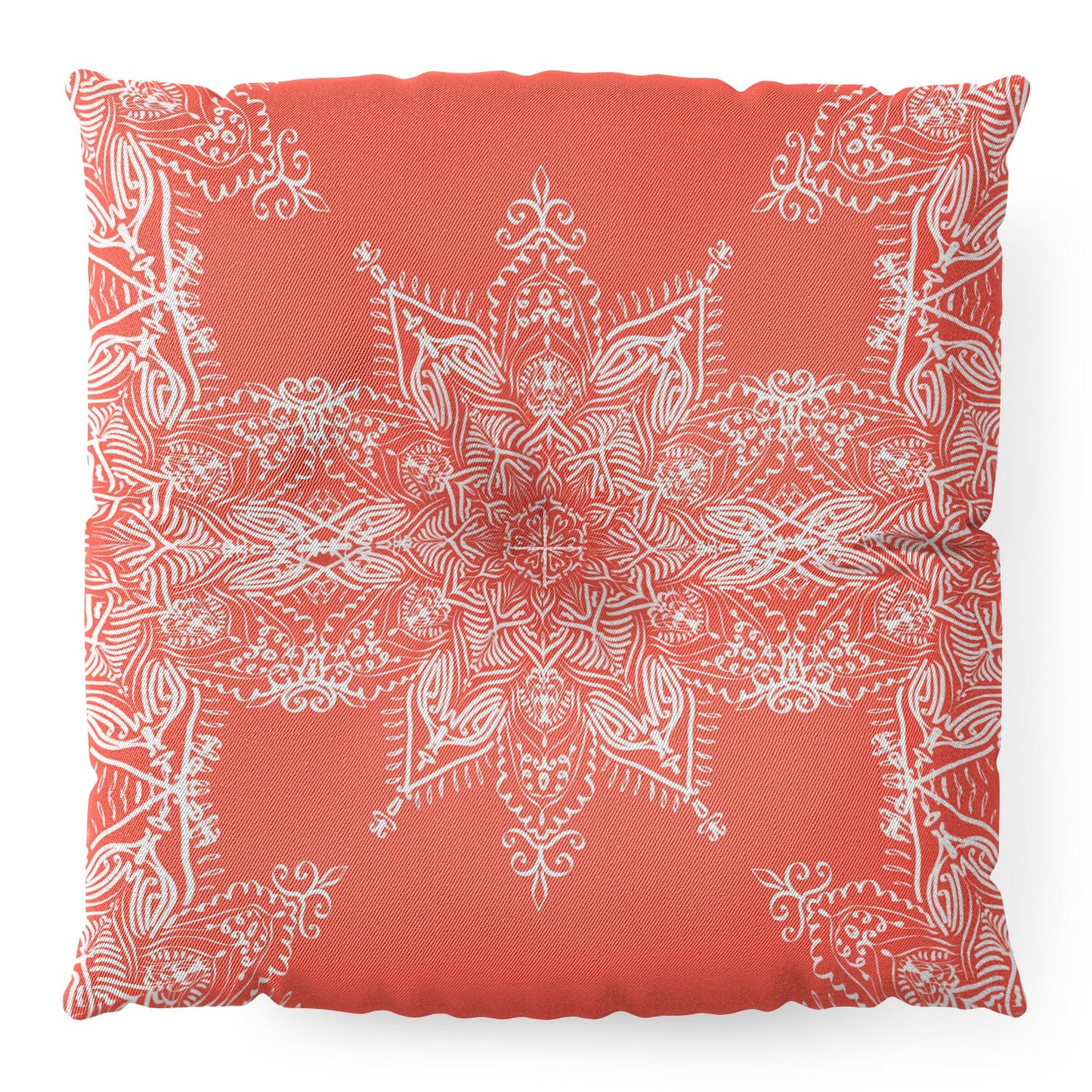 Lisa Argyropoulos Enchanted Soul Coral Floor Pillow Square