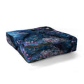 Lisa Argyropoulos Geode Abstract Teal Floor Pillow Square
