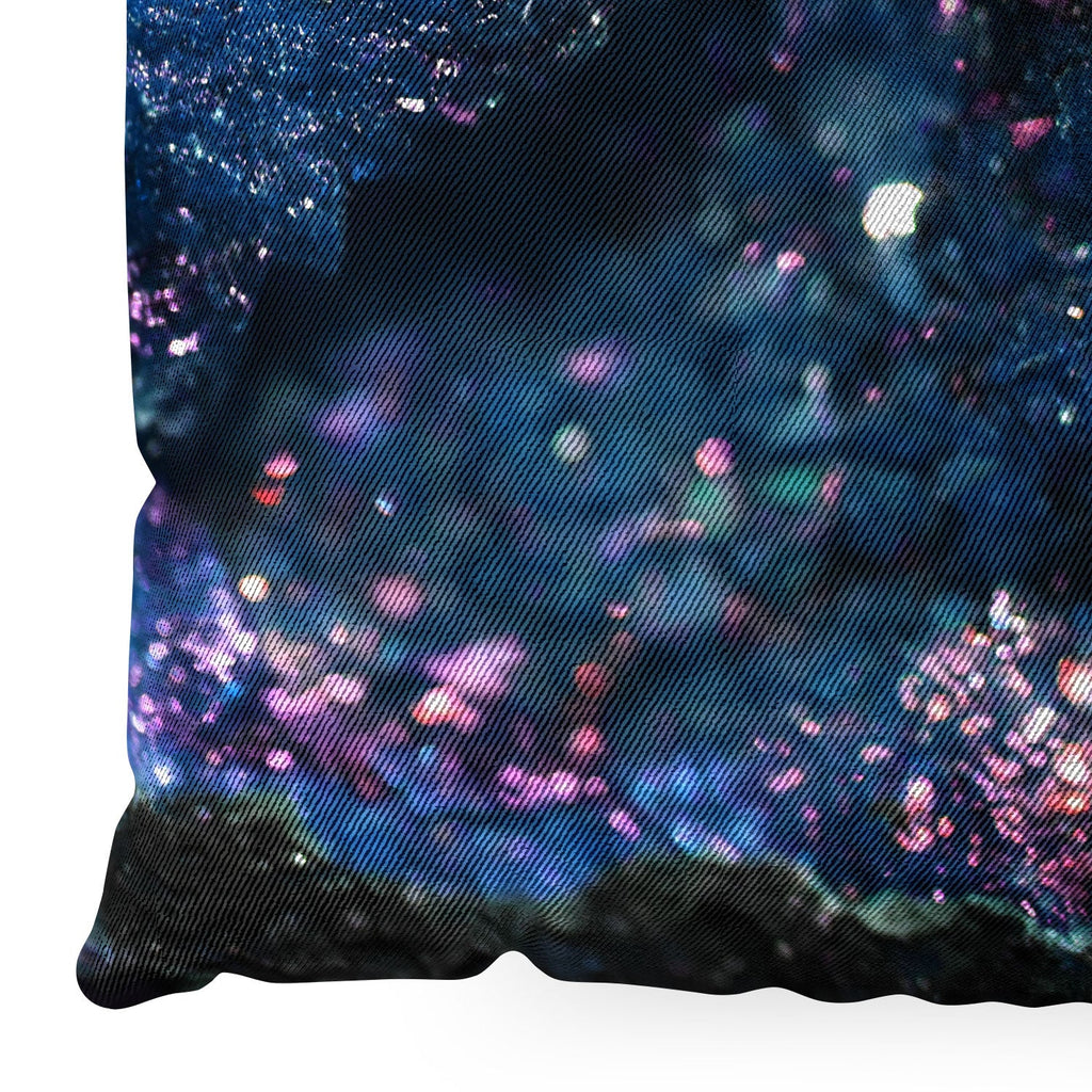 Lisa Argyropoulos Geode Abstract Teal Floor Pillow Square