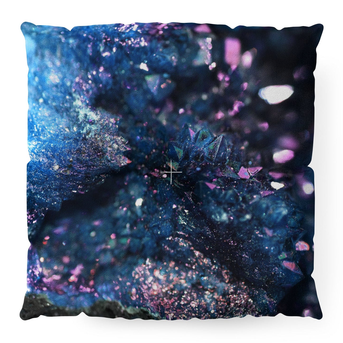 Lisa Argyropoulos Geode Abstract Teal Floor Pillow Square