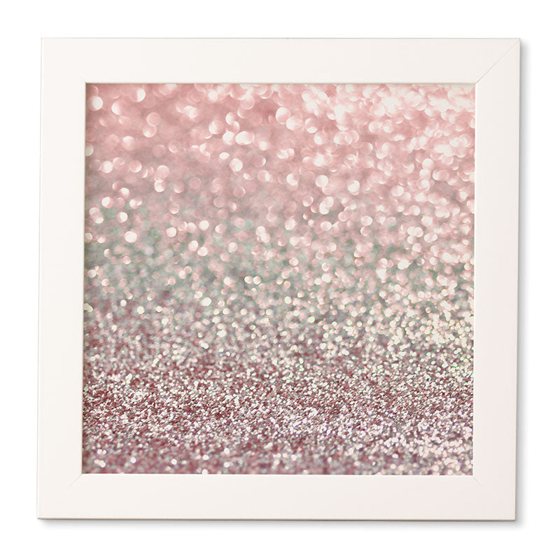 Lisa Argyropoulos Girly Pink Snowfall Framed Wall Art