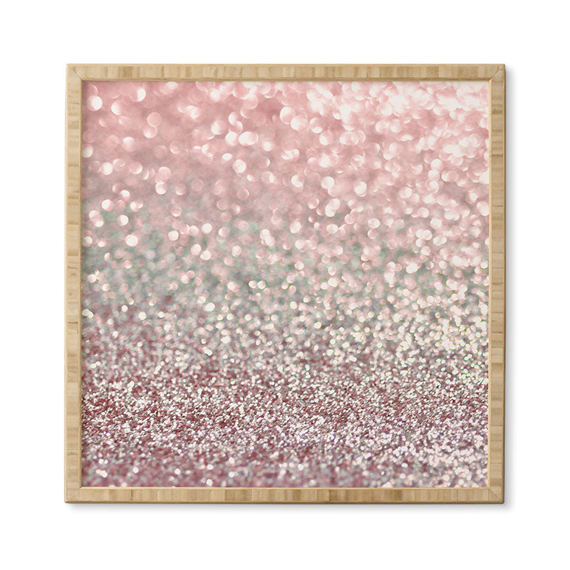 Lisa Argyropoulos Girly Pink Snowfall Framed Wall Art