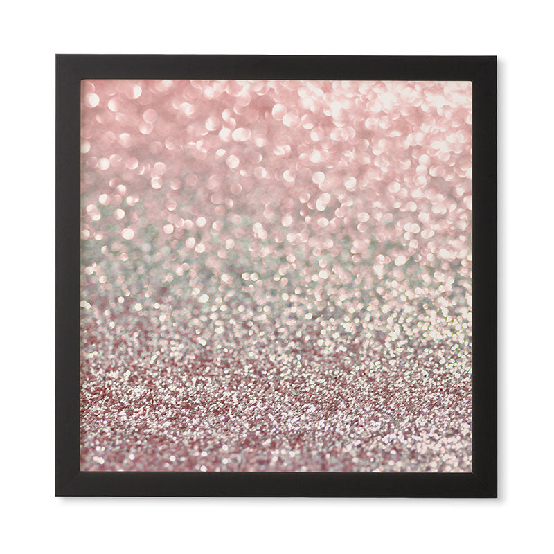 Lisa Argyropoulos Girly Pink Snowfall Framed Wall Art