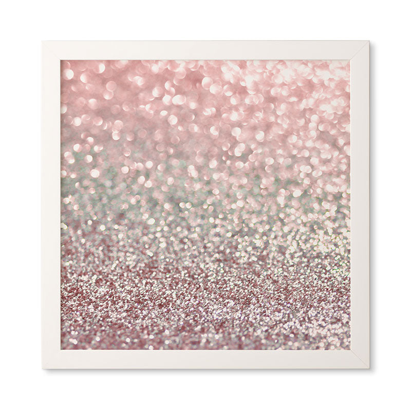 Lisa Argyropoulos Girly Pink Snowfall Framed Wall Art