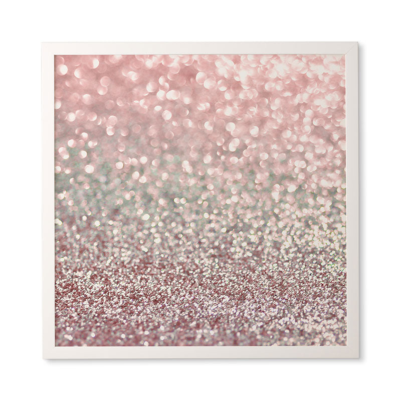 Lisa Argyropoulos Girly Pink Snowfall Framed Wall Art