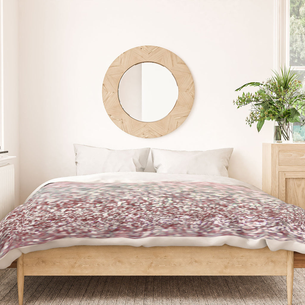 Lisa Argyropoulos Girly Pink Snowfall Duvet Cover