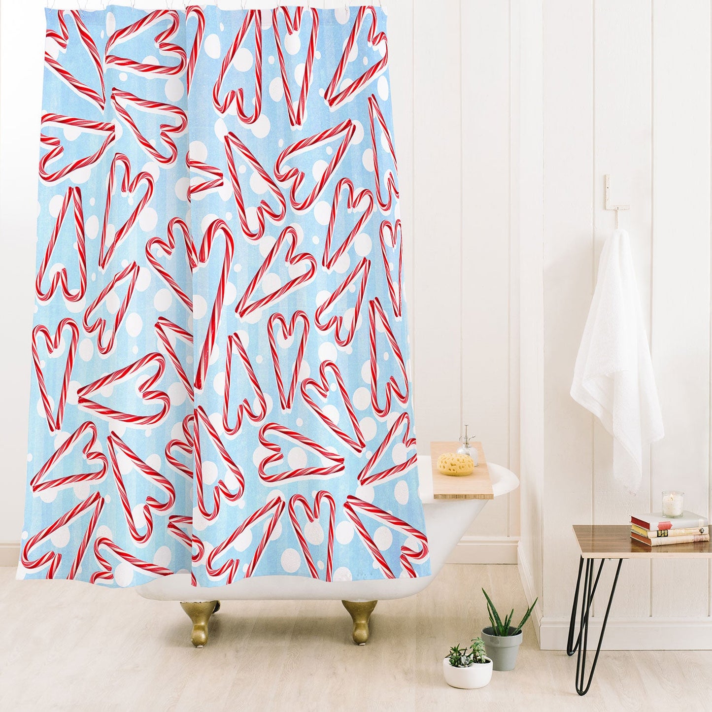 Lisa Argyropoulos Holiday Love And Polka Dots Shower Curtain
