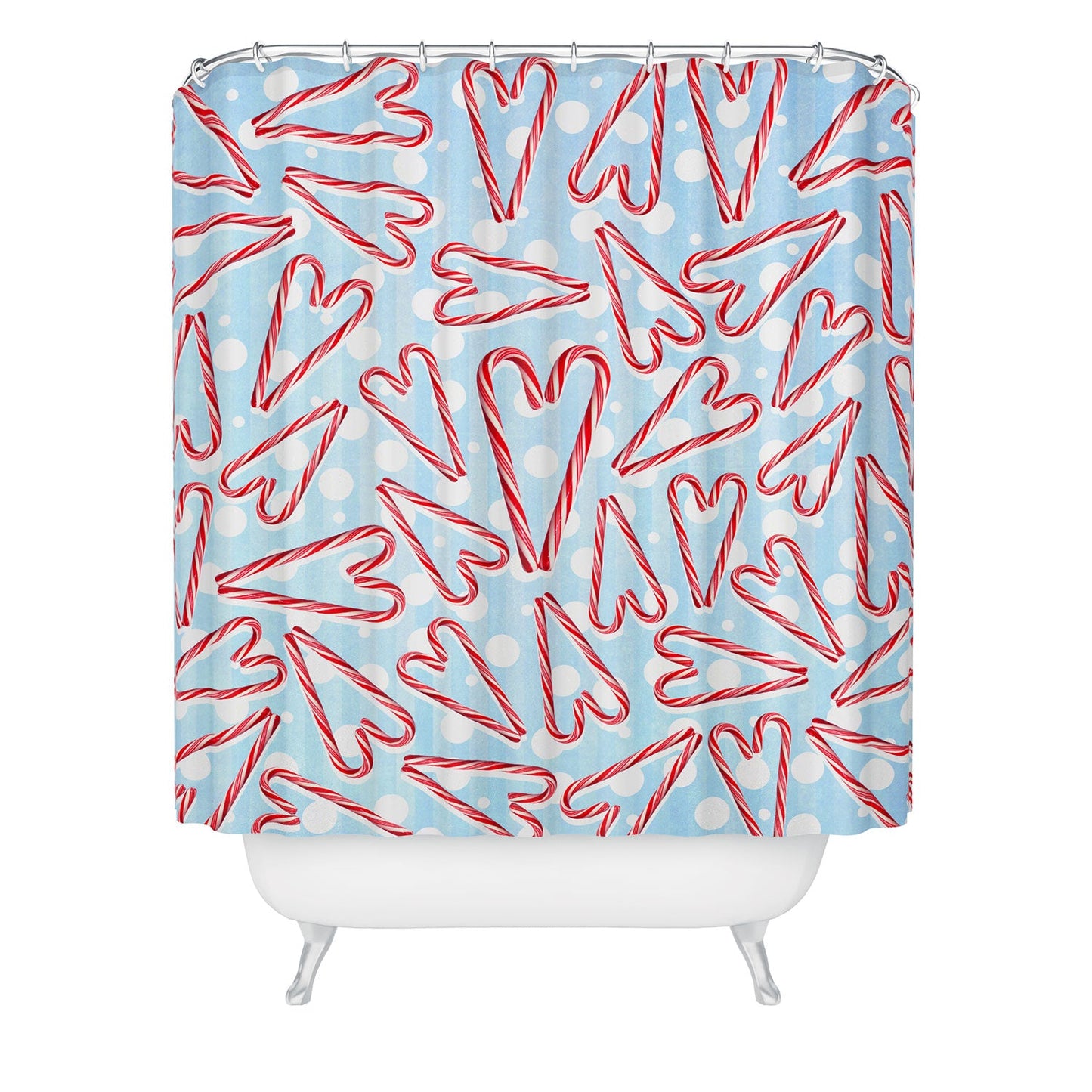 Lisa Argyropoulos Holiday Love And Polka Dots Shower Curtain