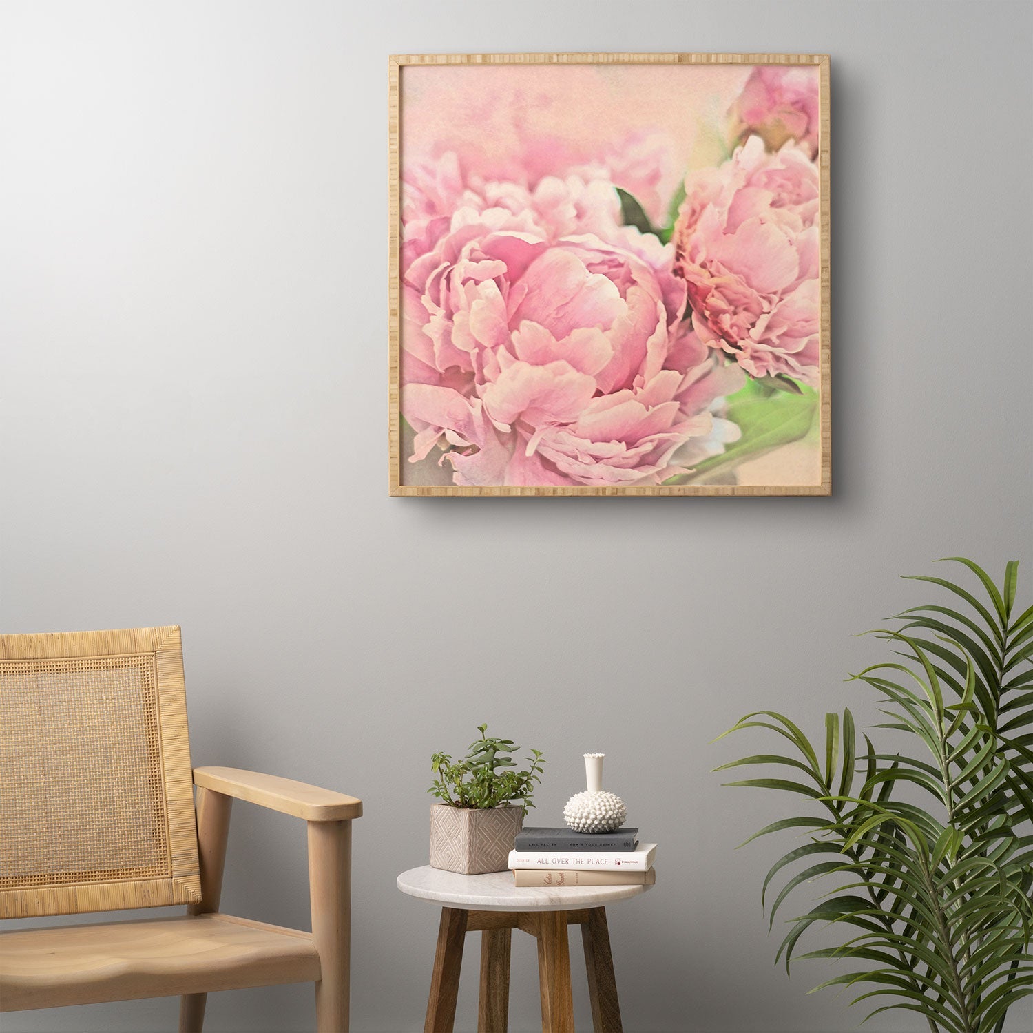 Lisa Argyropoulos Pink Peonies Framed Wall Art