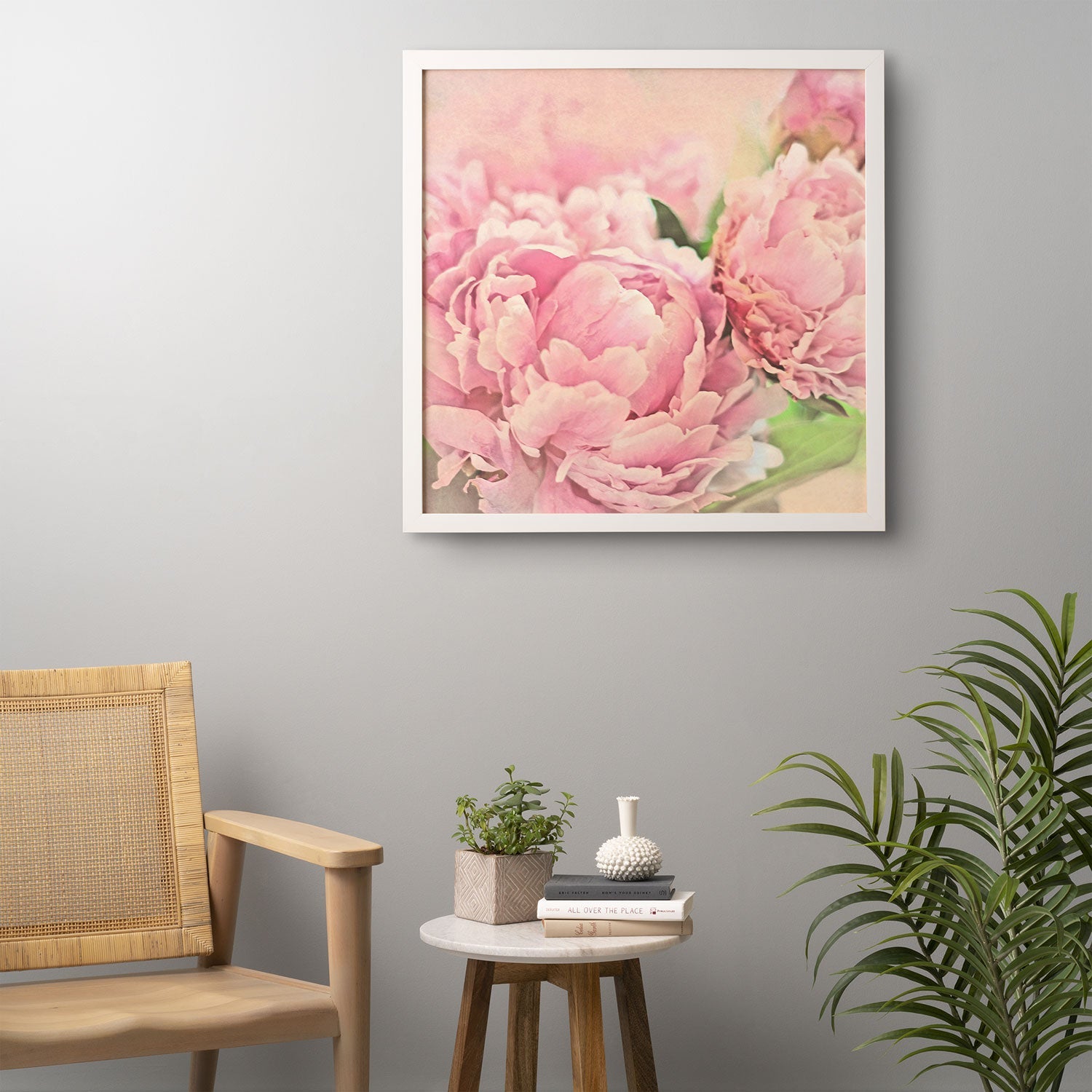 Lisa Argyropoulos Pink Peonies Framed Wall Art