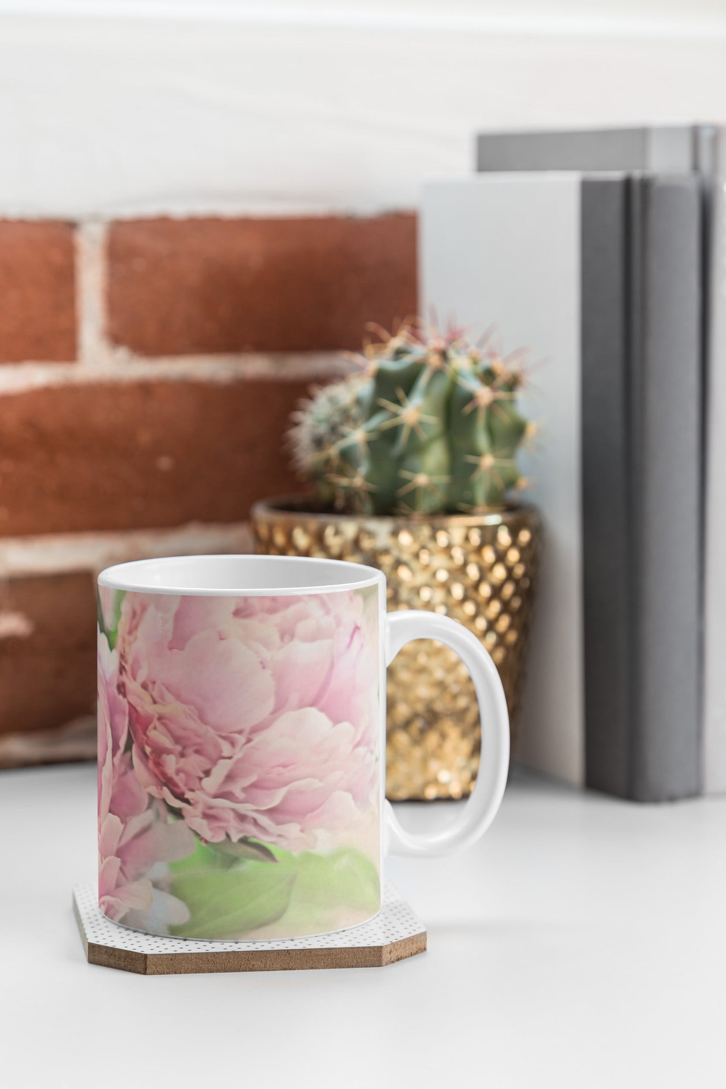 Lisa Argyropoulos Pink Peonies Coffee Mug