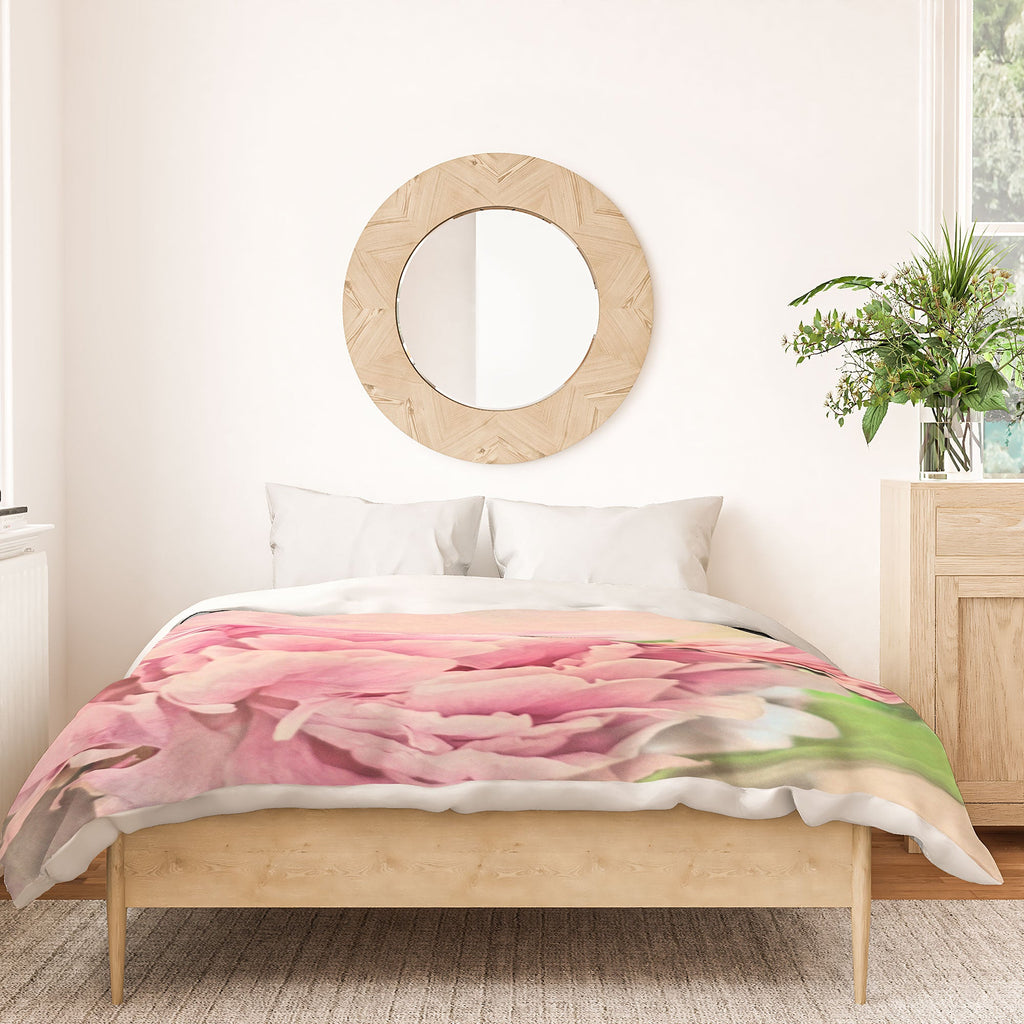 Lisa Argyropoulos Pink Peonies Duvet Cover