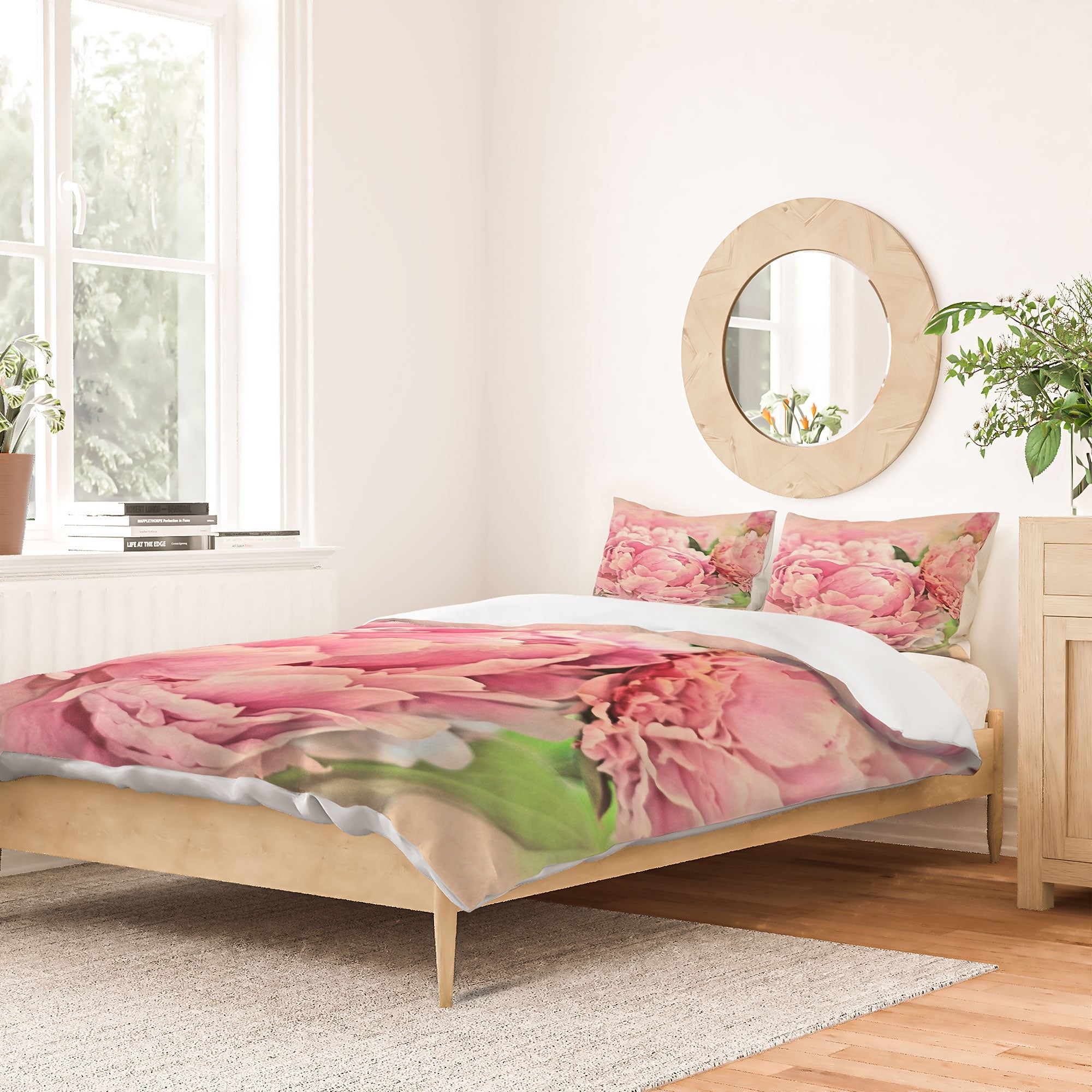 Lisa Argyropoulos Pink Peonies Duvet Cover
