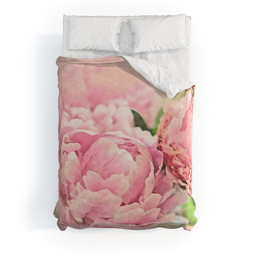 Lisa Argyropoulos Pink Peonies Duvet Cover