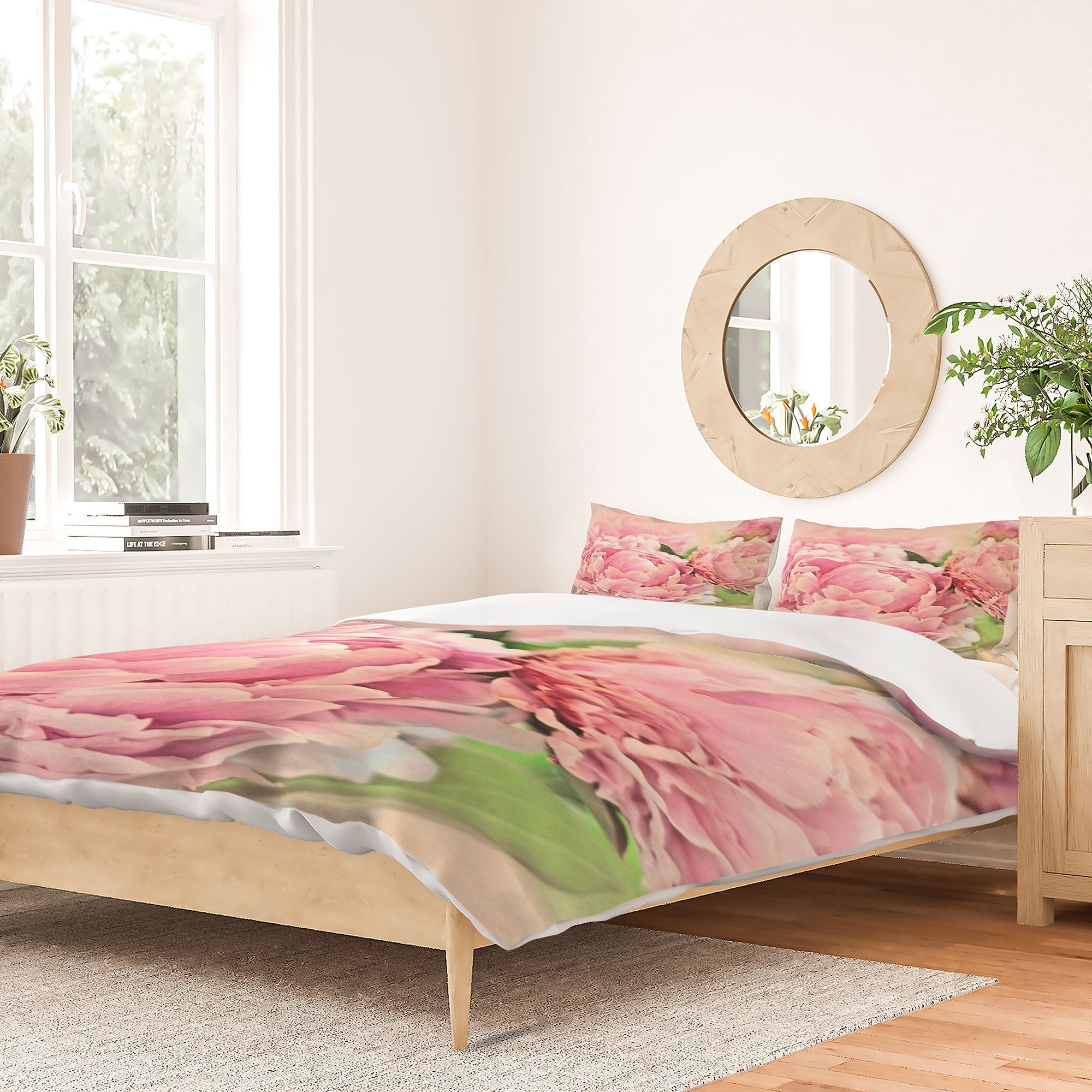 Lisa Argyropoulos Pink Peonies Duvet Cover