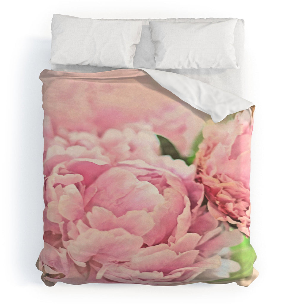 Lisa Argyropoulos Pink Peonies Duvet Cover