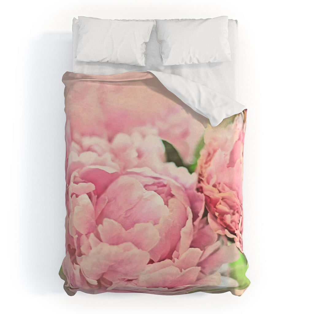 Lisa Argyropoulos Pink Peonies Duvet Cover