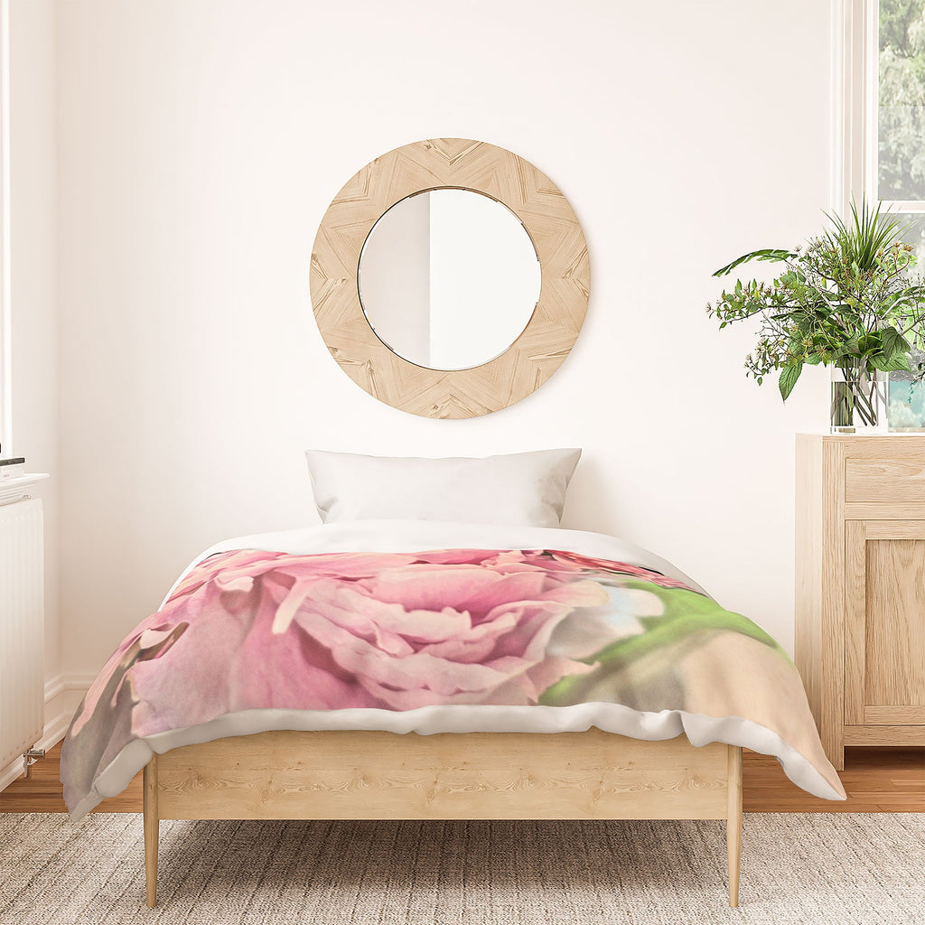 Lisa Argyropoulos Pink Peonies Duvet Cover
