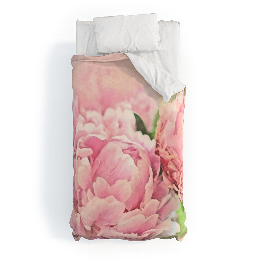 Lisa Argyropoulos Pink Peonies Duvet Cover
