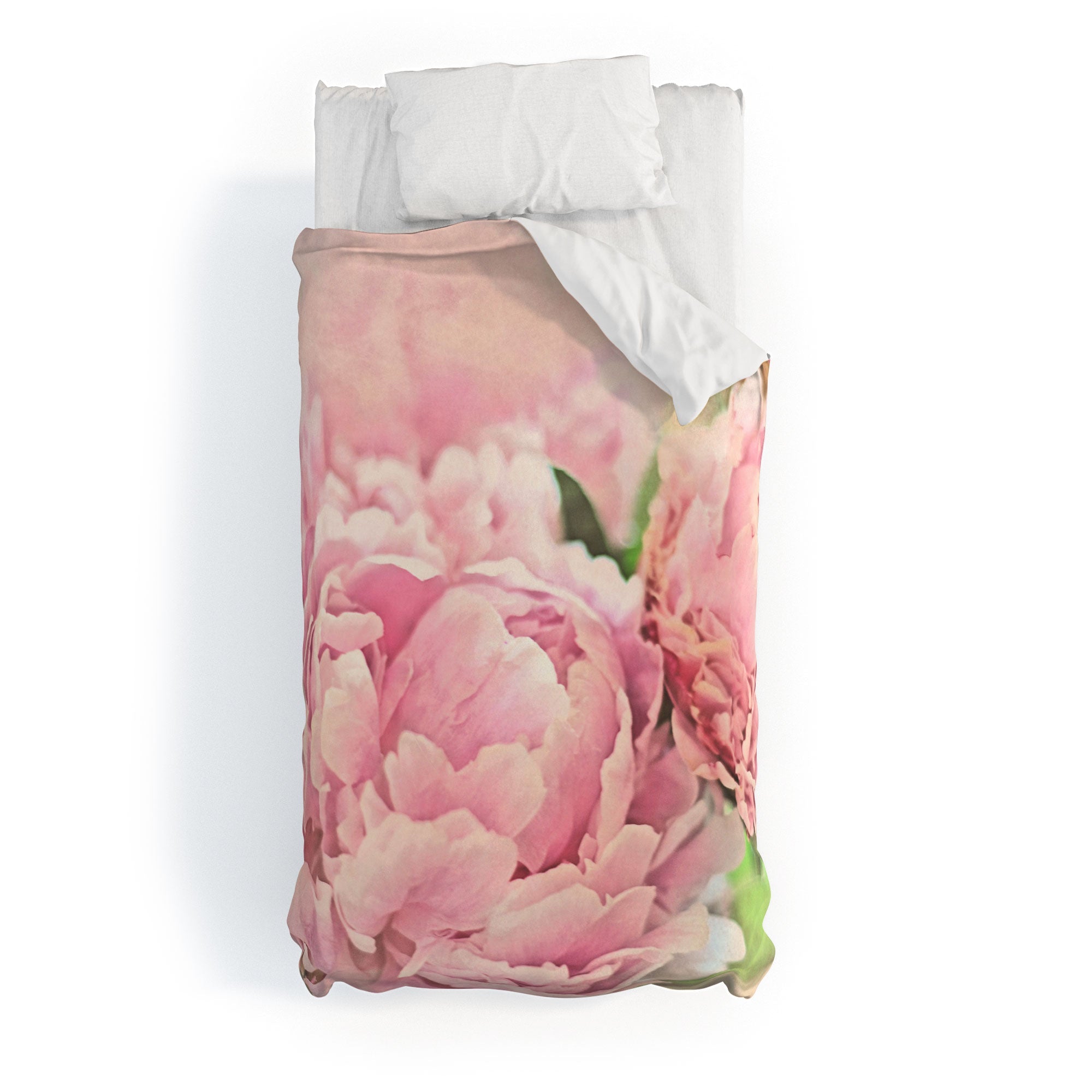 Lisa Argyropoulos Pink Peonies Duvet Cover