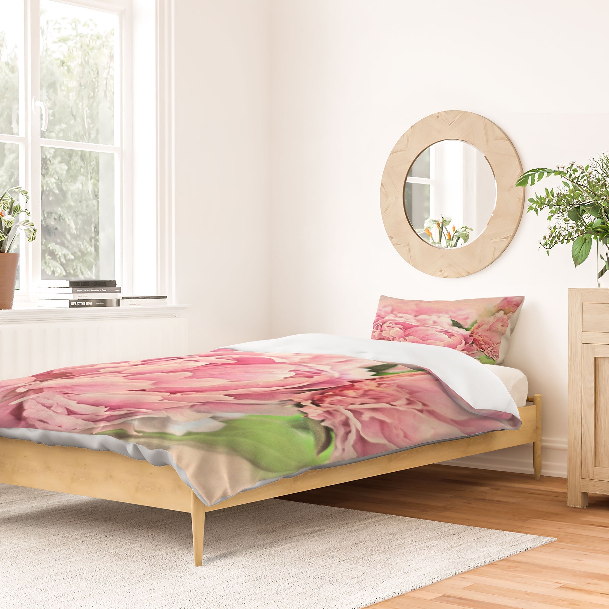 Lisa Argyropoulos Pink Peonies Duvet Cover