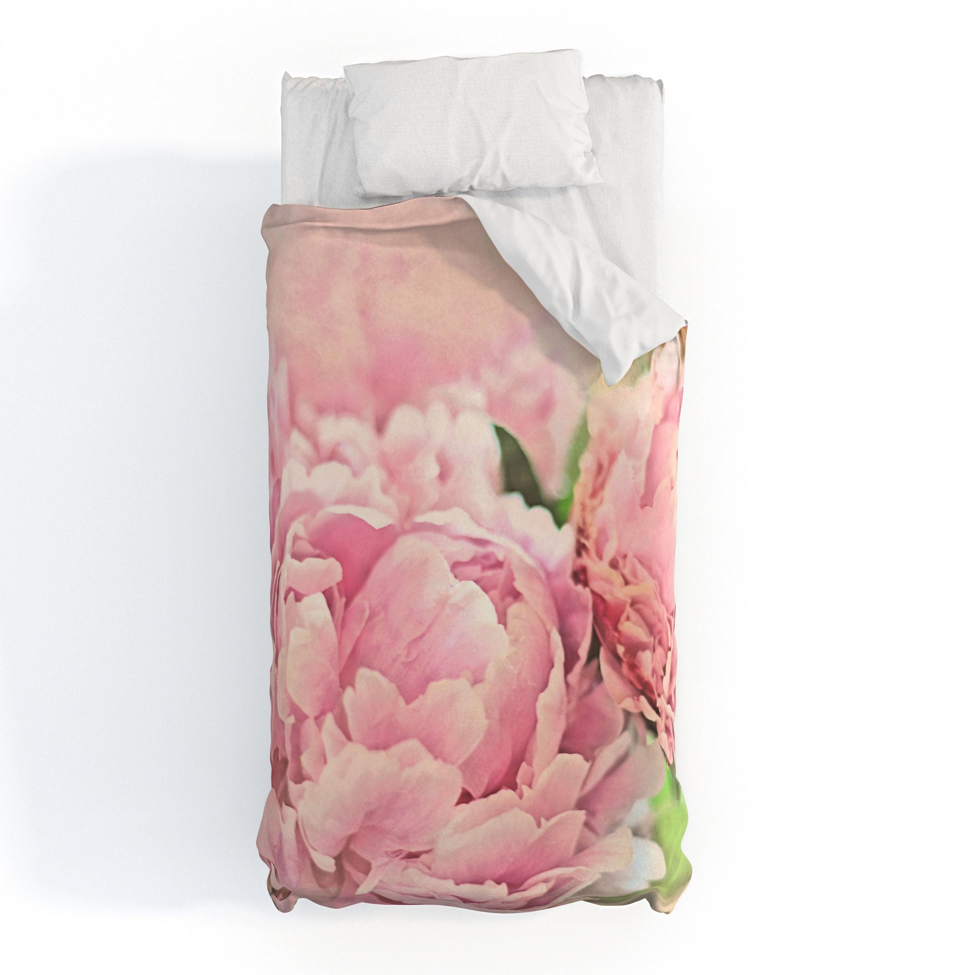 Lisa Argyropoulos Pink Peonies Duvet Cover