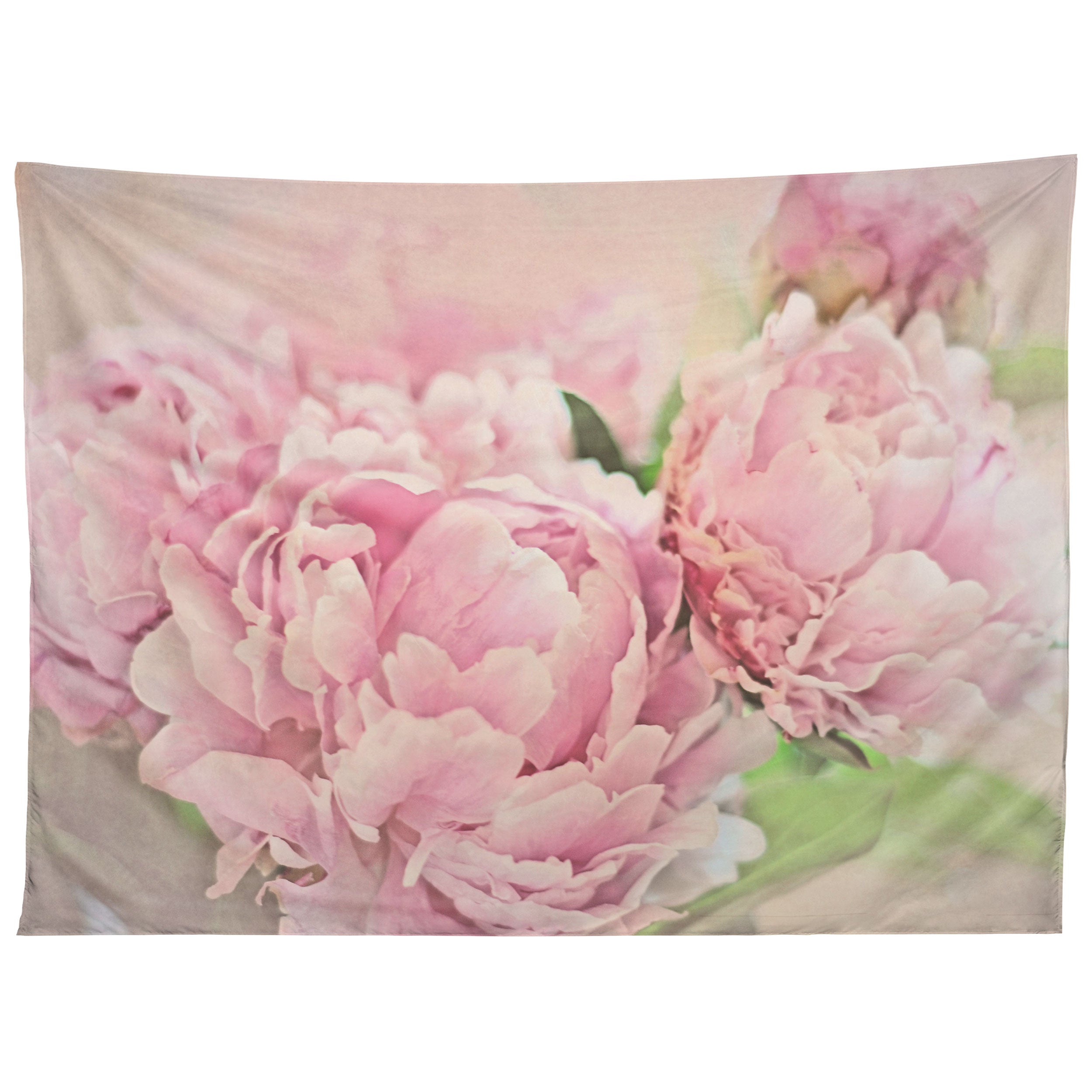 Lisa Argyropoulos Pink Peonies Tapestry