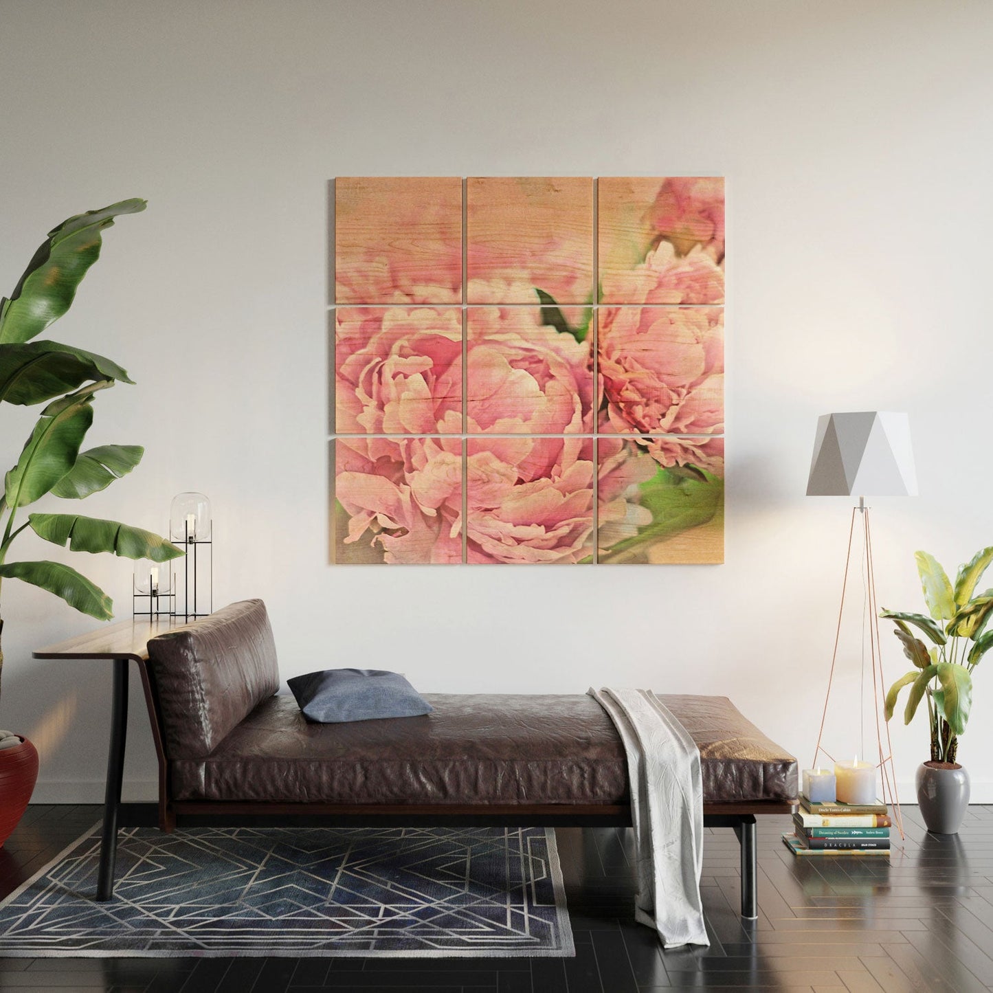 Lisa Argyropoulos Pink Peonies Wood Wall Mural