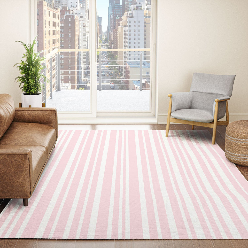 Lisa Argyropoulos Soft Blush Stripes Area Rug