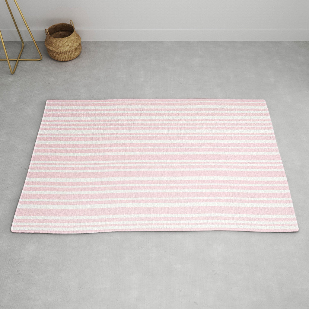 Lisa Argyropoulos Soft Blush Stripes Area Rug