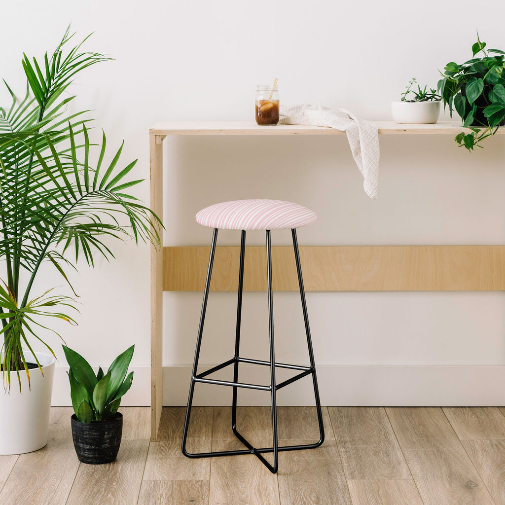 Lisa Argyropoulos Soft Blush Stripes Bar Stool