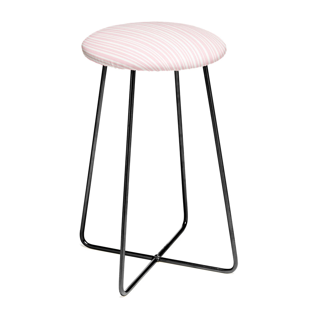 Lisa Argyropoulos Soft Blush Stripes Counter Stool
