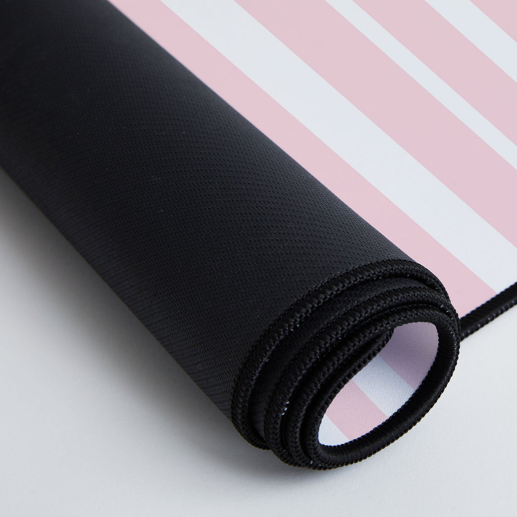Lisa Argyropoulos Soft Blush Stripes Desk Mat