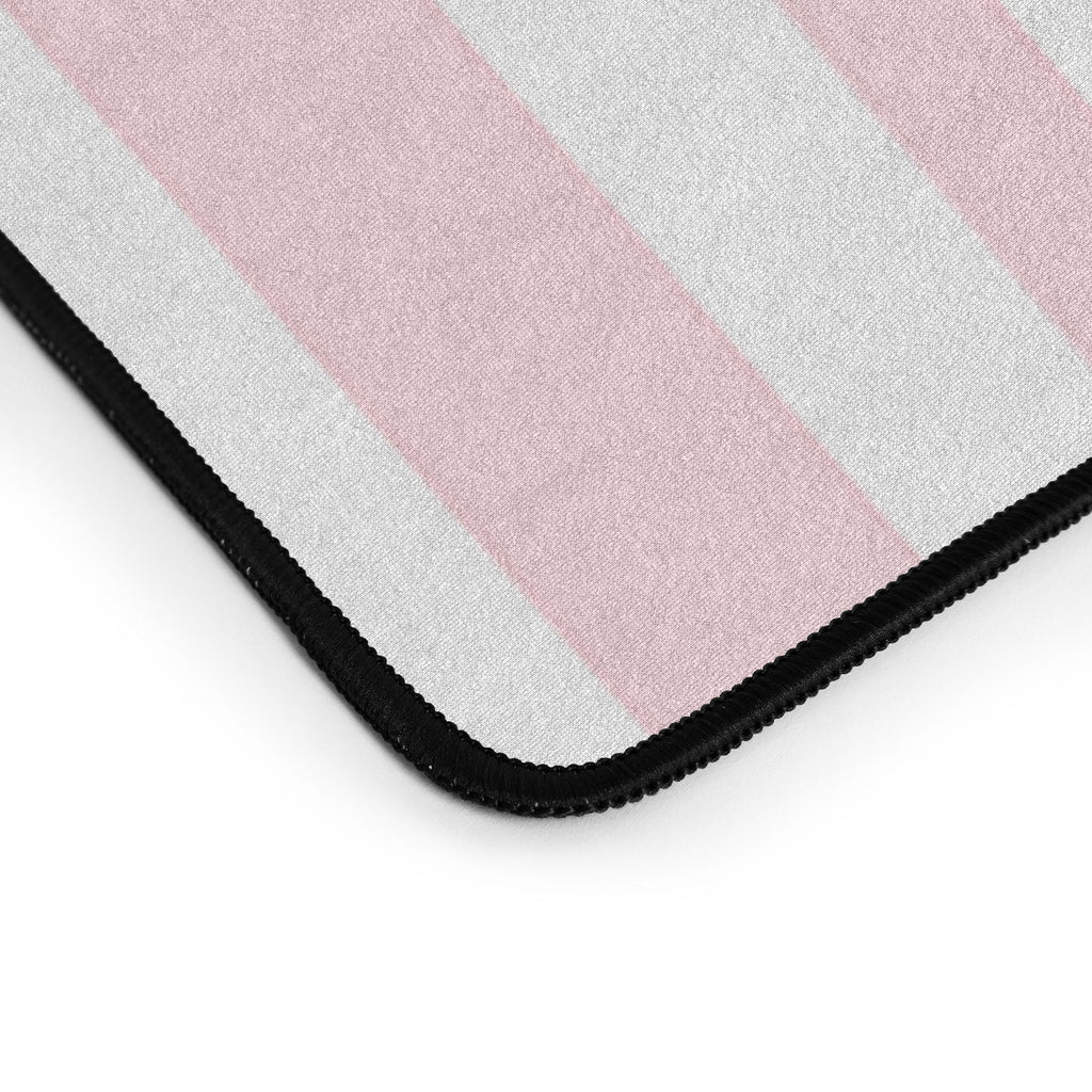 Lisa Argyropoulos Soft Blush Stripes Desk Mat