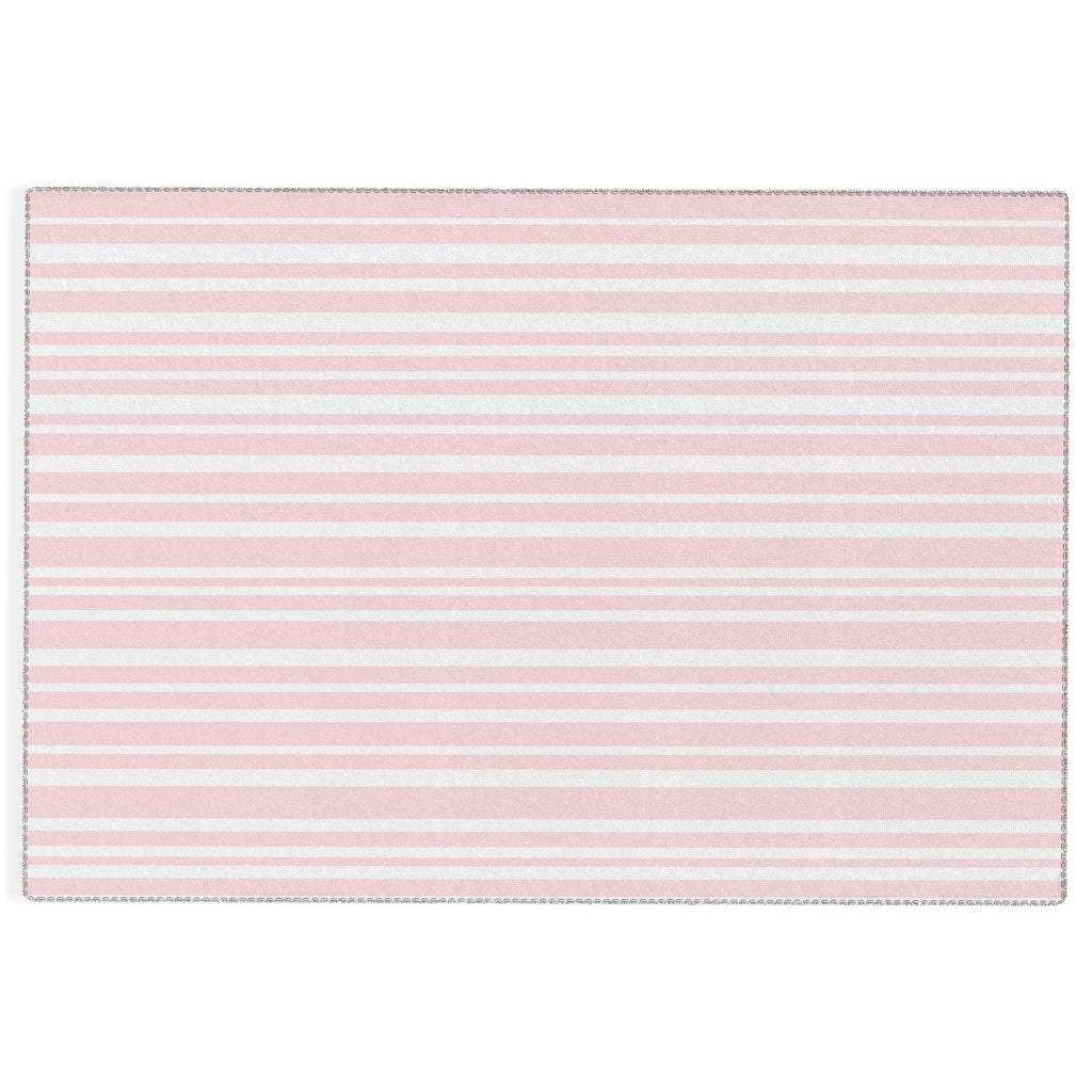 Lisa Argyropoulos Soft Blush Stripes Outdoor Rug
