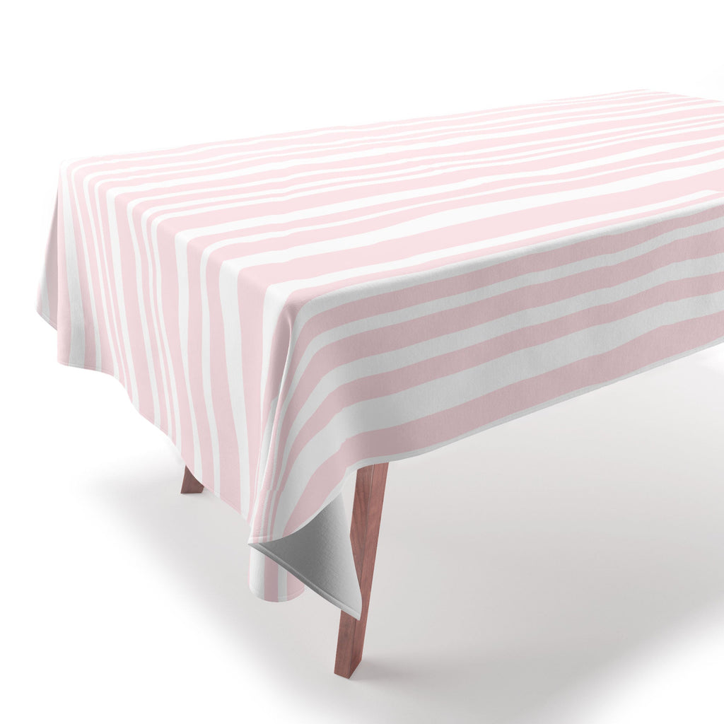 Lisa Argyropoulos Soft Blush Stripes Tablecloth