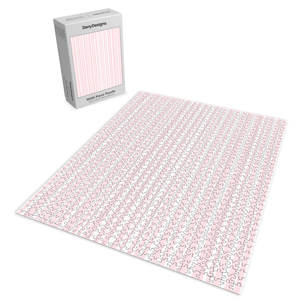 Lisa Argyropoulos Soft Blush Stripes Puzzle