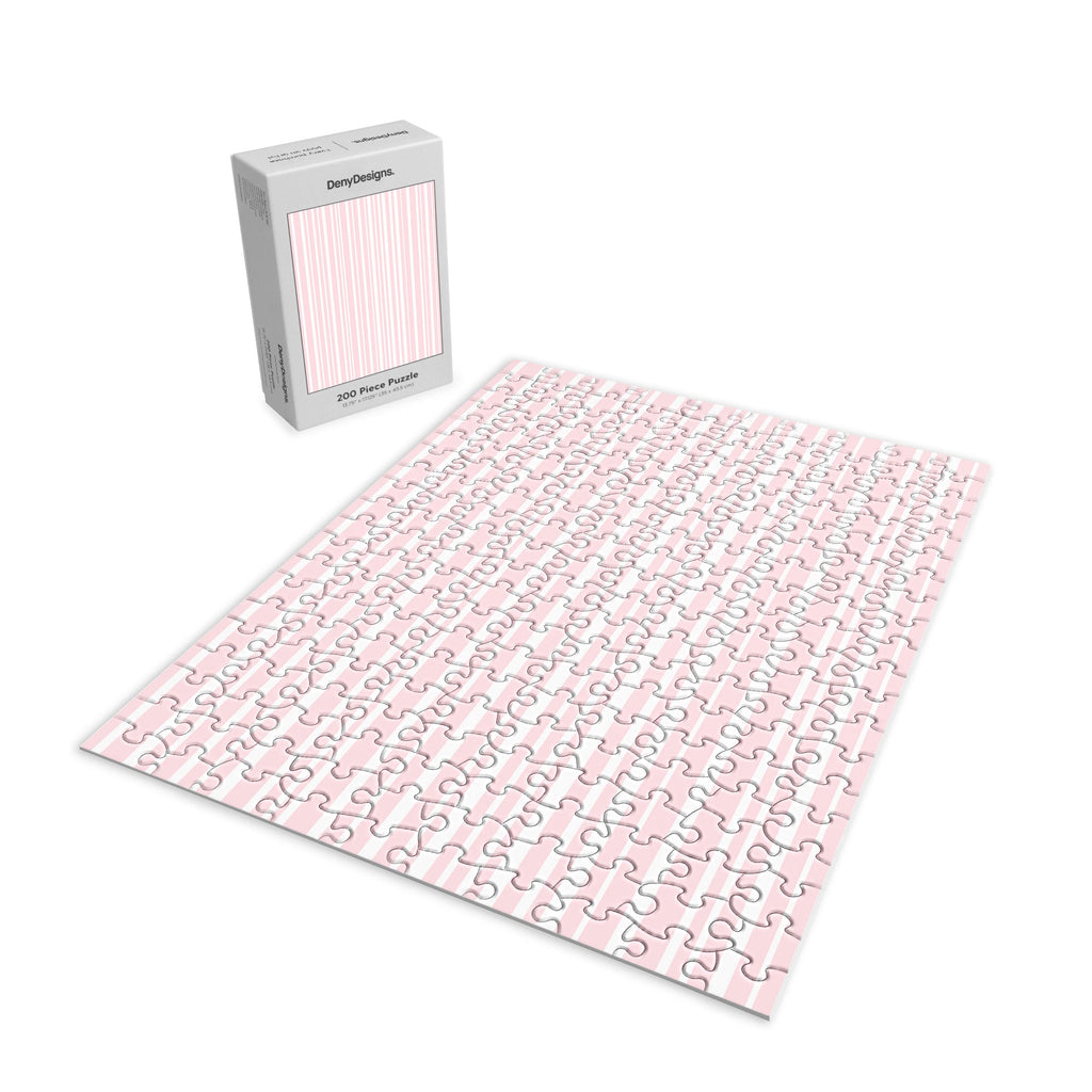 Lisa Argyropoulos Soft Blush Stripes Puzzle