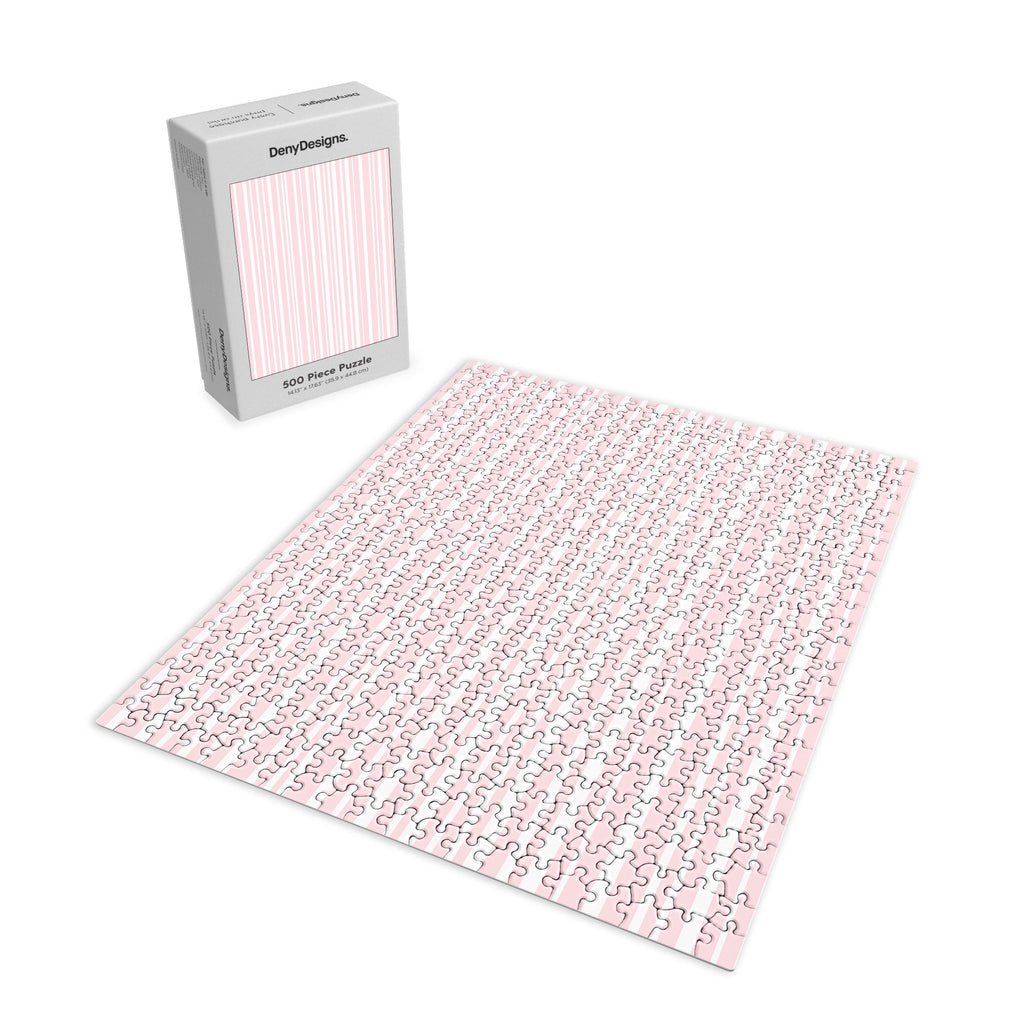 Lisa Argyropoulos Soft Blush Stripes Puzzle