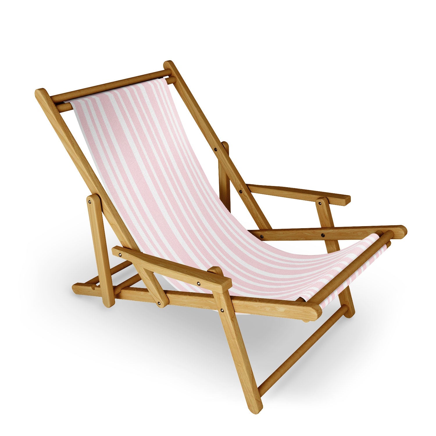 Lisa Argyropoulos Soft Blush Stripes Sling Chair