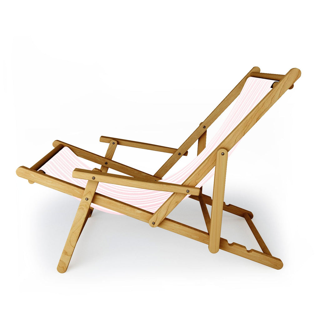 Lisa Argyropoulos Soft Blush Stripes Sling Chair