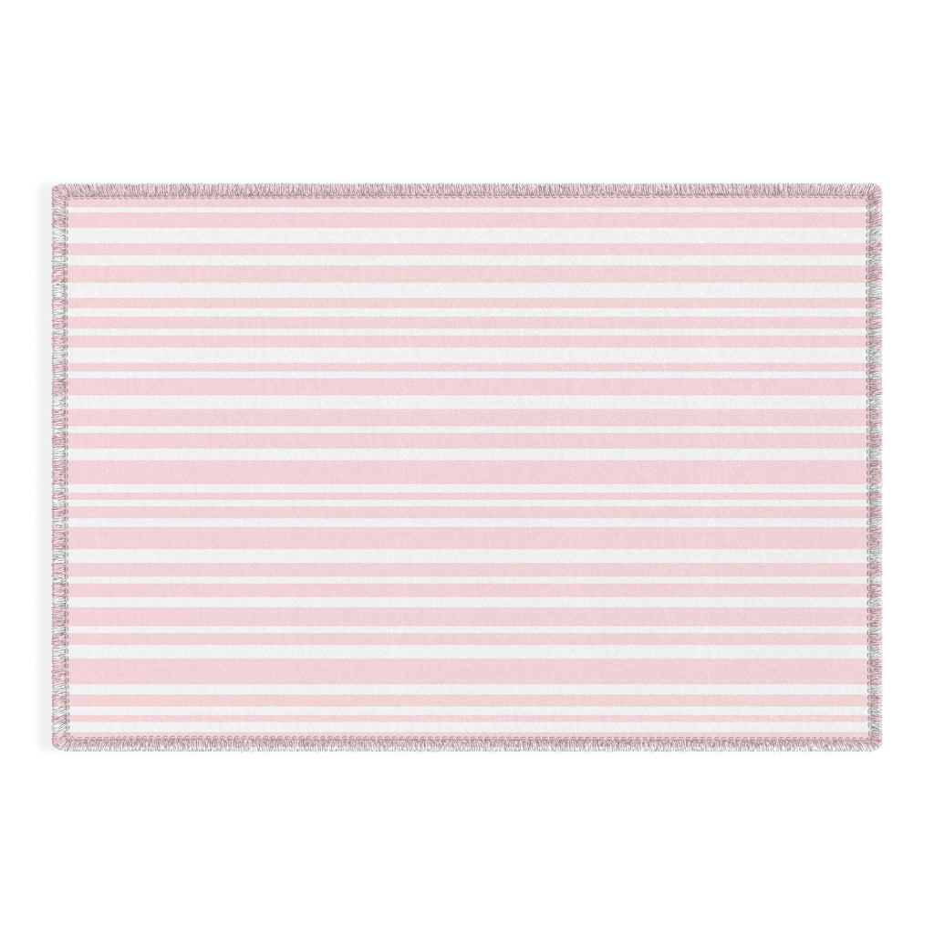 Lisa Argyropoulos Soft Blush Stripes Outdoor Rug