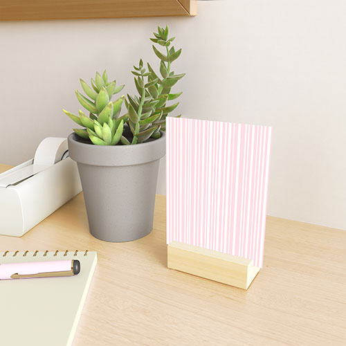 Lisa Argyropoulos Soft Blush Stripes Mini Art Print
