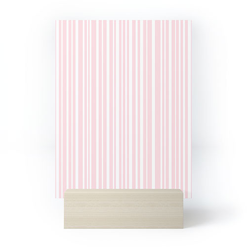 Lisa Argyropoulos Soft Blush Stripes Mini Art Print