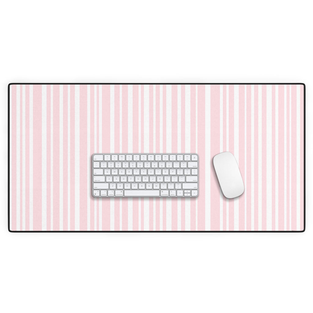 Lisa Argyropoulos Soft Blush Stripes Desk Mat
