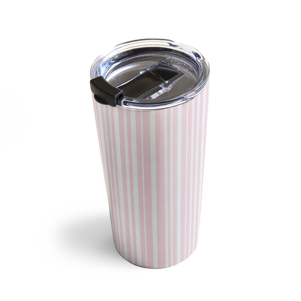 Lisa Argyropoulos Soft Blush Stripes Travel Mug