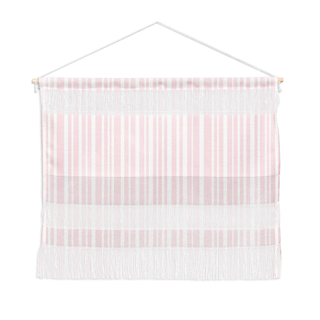 Lisa Argyropoulos Soft Blush Stripes Wall Hanging Landscape