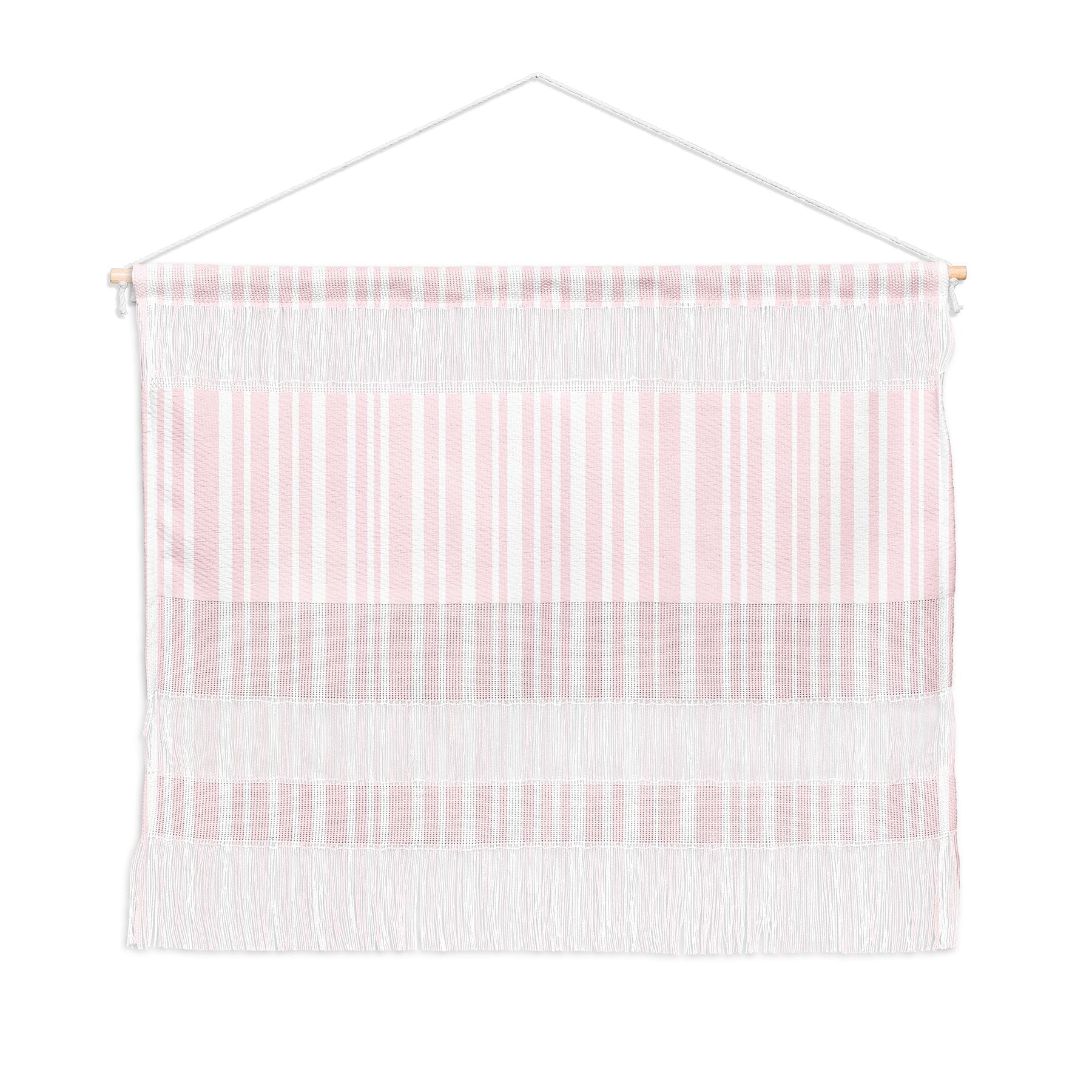 Lisa Argyropoulos Soft Blush Stripes Wall Hanging Landscape